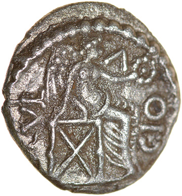 Epaticcus Victory. Regini & Atrebates. c.AD 20-40. Celtic silver unit. 12mm. 1.22g.