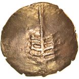 Anted Tree. D-Bar Type. Dobunni. c.AD20-43? Celtic gold stater. 18mm. 5.26g.