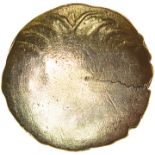 Treelike Trophy. Sills British P. Cantiaci. c.45-40 BC. Celtic gold quarter stater. 12mm. 1.23g.