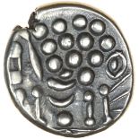 Cranborne Chase. c.58-40 BC. Durotriges. Celtic silver stater prob with a little gold. 18mm. 5.85g.