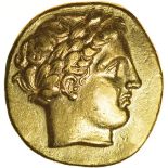 Philip II of Macedon. 359-336 BC. Gold stater of Pella. 19mm. 8.46g.