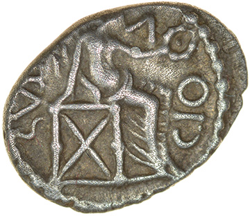 Epaticcus Victory. c.AD20-40. Atrebates. Celtic silver unit. 10-13mm. 1.32g.