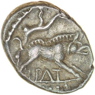 Epaticcus Victory. c.AD20-40. Atrebates. Celtic silver unit. 10-13mm. 1.32g. - Image 2 of 2