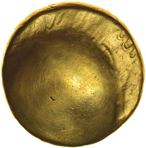 Gallic War Uniface. c.55-54 BC. Ambiani. Celtic Gold stater. 16mm. 6.26g. - Image 2 of 2