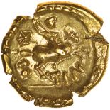 Tincomarus Excrementum. Regini & Atrebates. c.25BC-AD10. Celtic gold stater. 17mm. 5.37g.