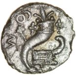 Verica Galley. c.AD10-40. Cantiaci. Celtic silver unit. 12mm. 1.03g.