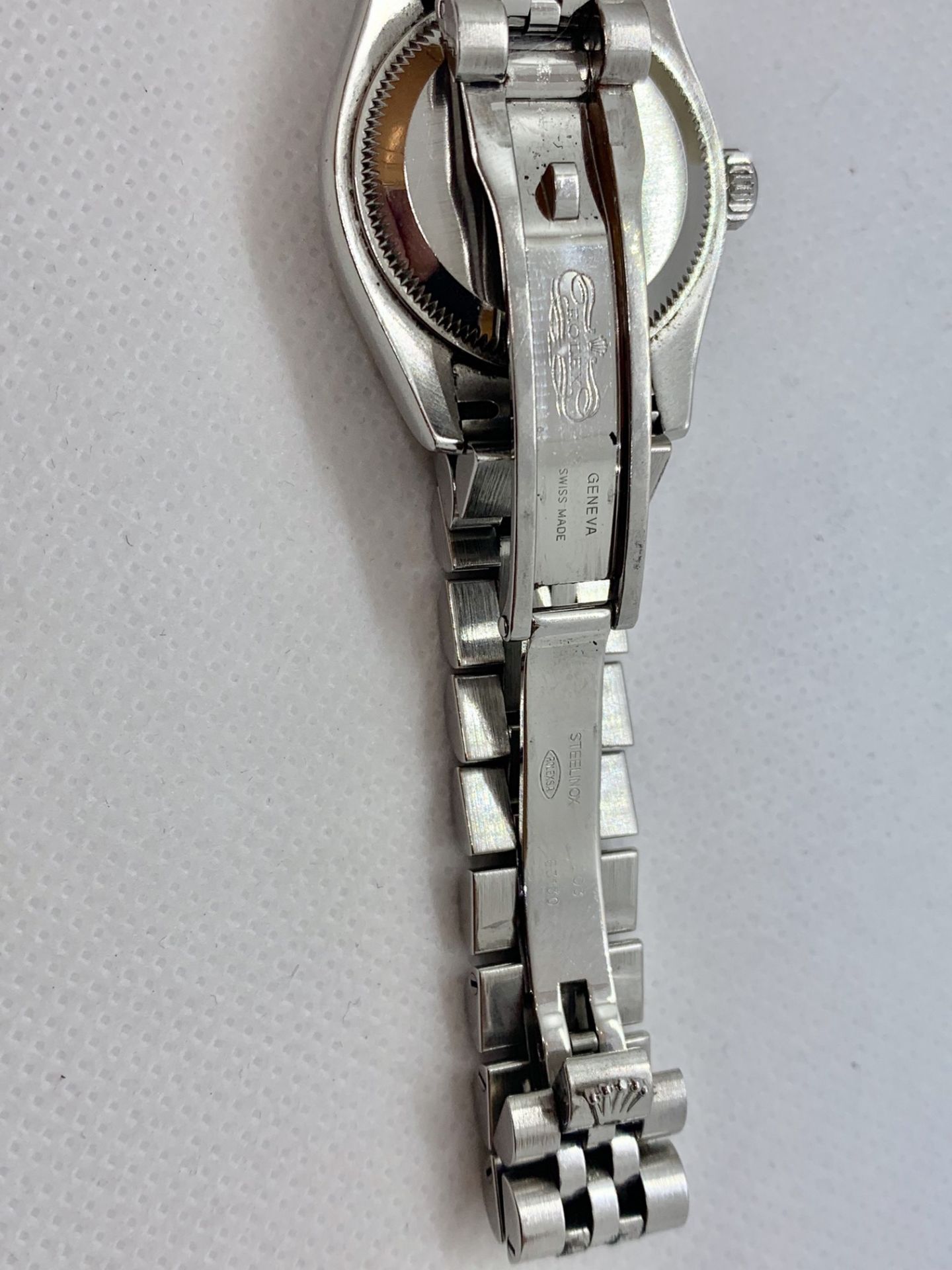 APPROX 2007 LADIES S/S & 18ct WHITE GOLD ROLEX WATCH - Image 6 of 8