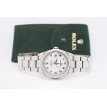 Mens 36mm Rolex Datejust 16200 (White Roman Numeral Dial)