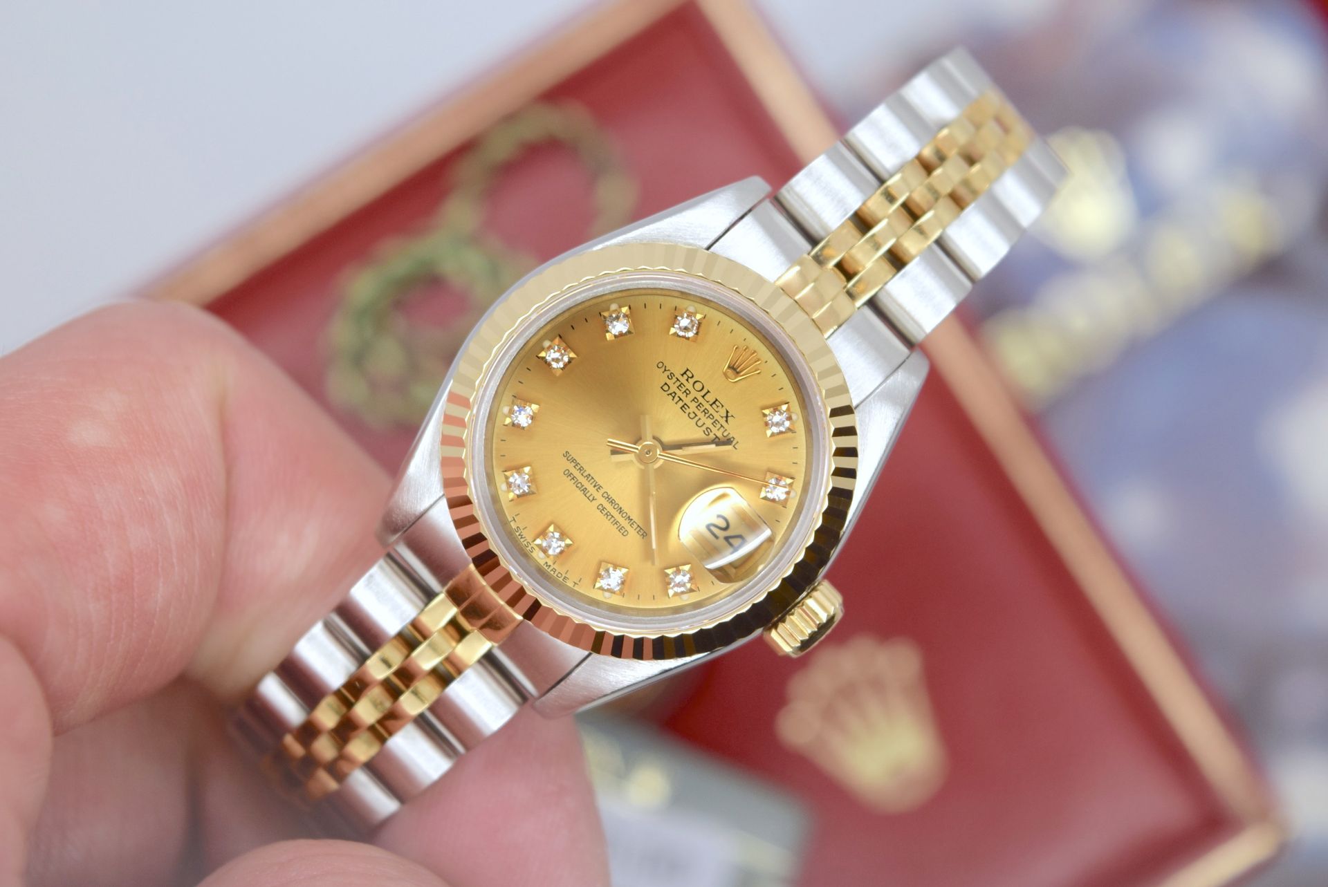 26mm Rolex Datejust Ref. 69173 Steel/ 18K Gold - Champagne Original Rolex Diamonds - Image 2 of 6