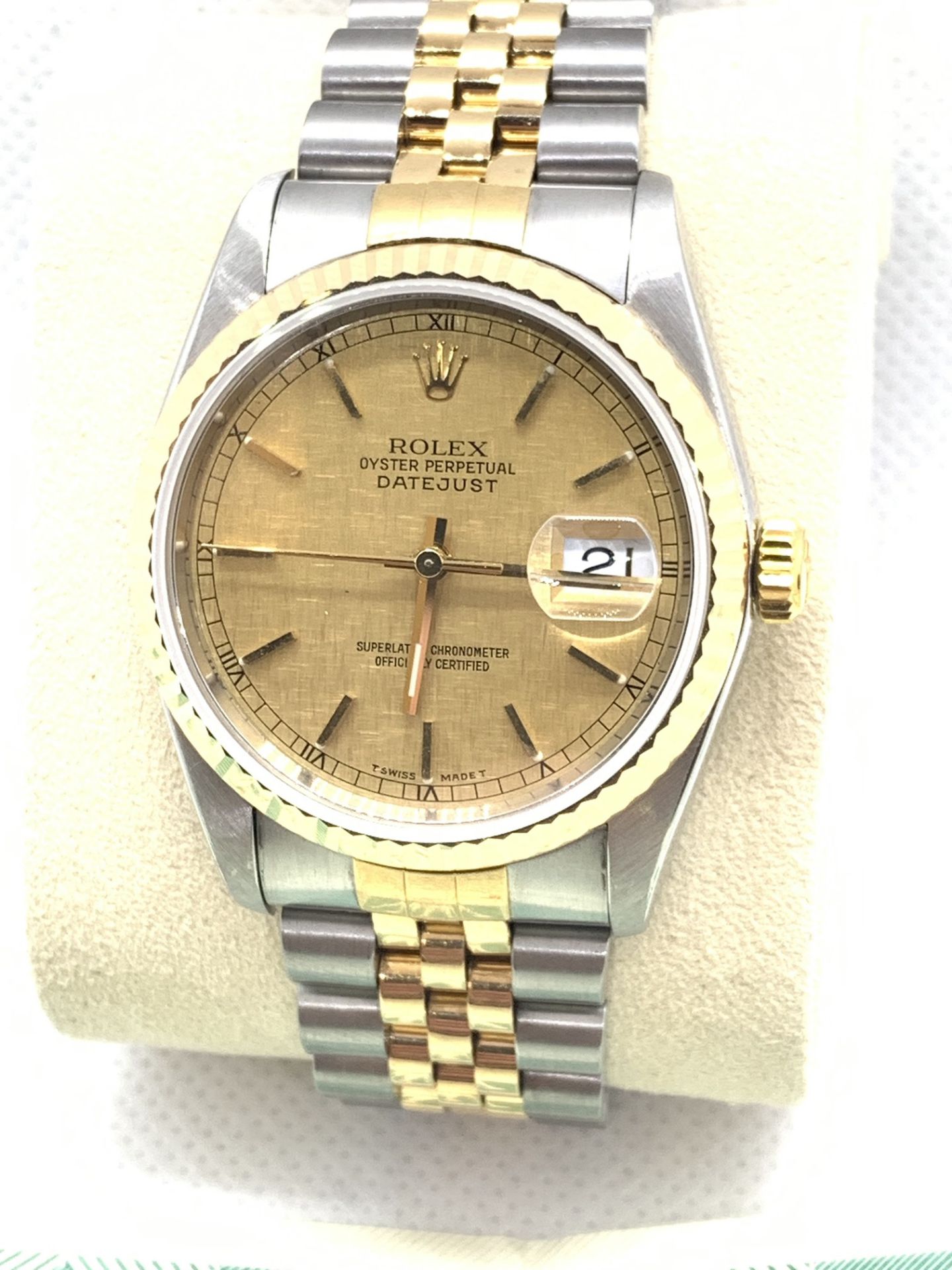 ROLEX S/S & GOLD GENTS WATCH WITH ROLEX CERTIFICATE - Image 5 of 6
