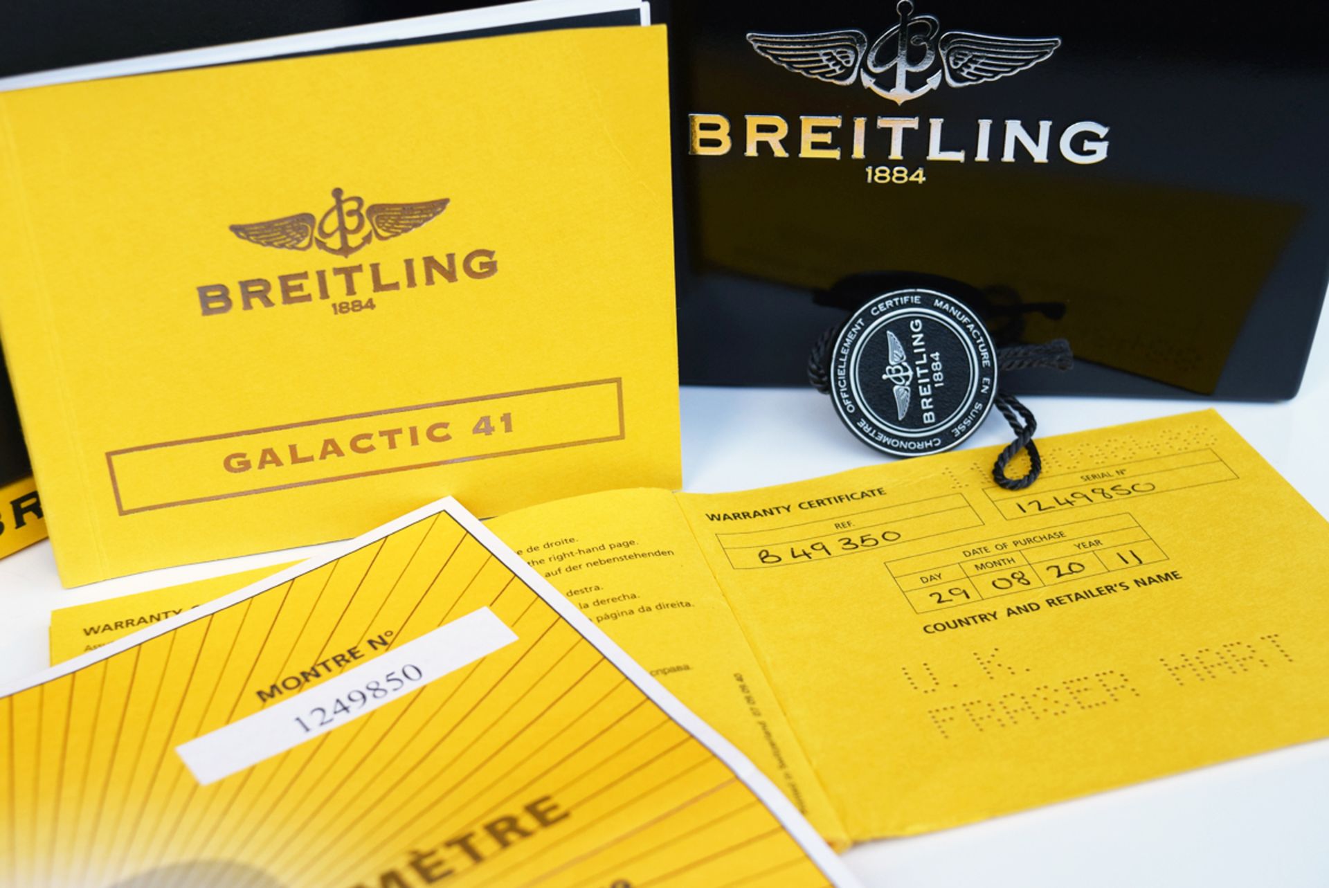 BREITLING - GALACTIC 41 (B49350) - 18K GOLD & STEEL with BLACK DIAL - Image 4 of 13