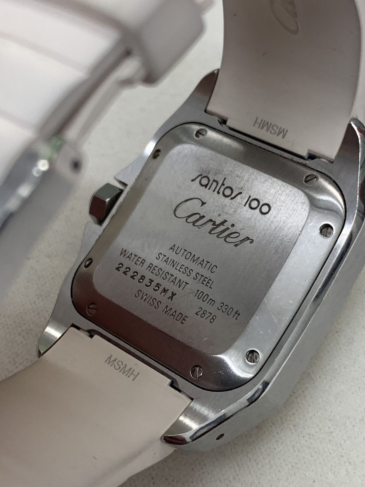 CARTIER SANTOS 100 AUTOMATIC WATCH 33mm - Image 7 of 7