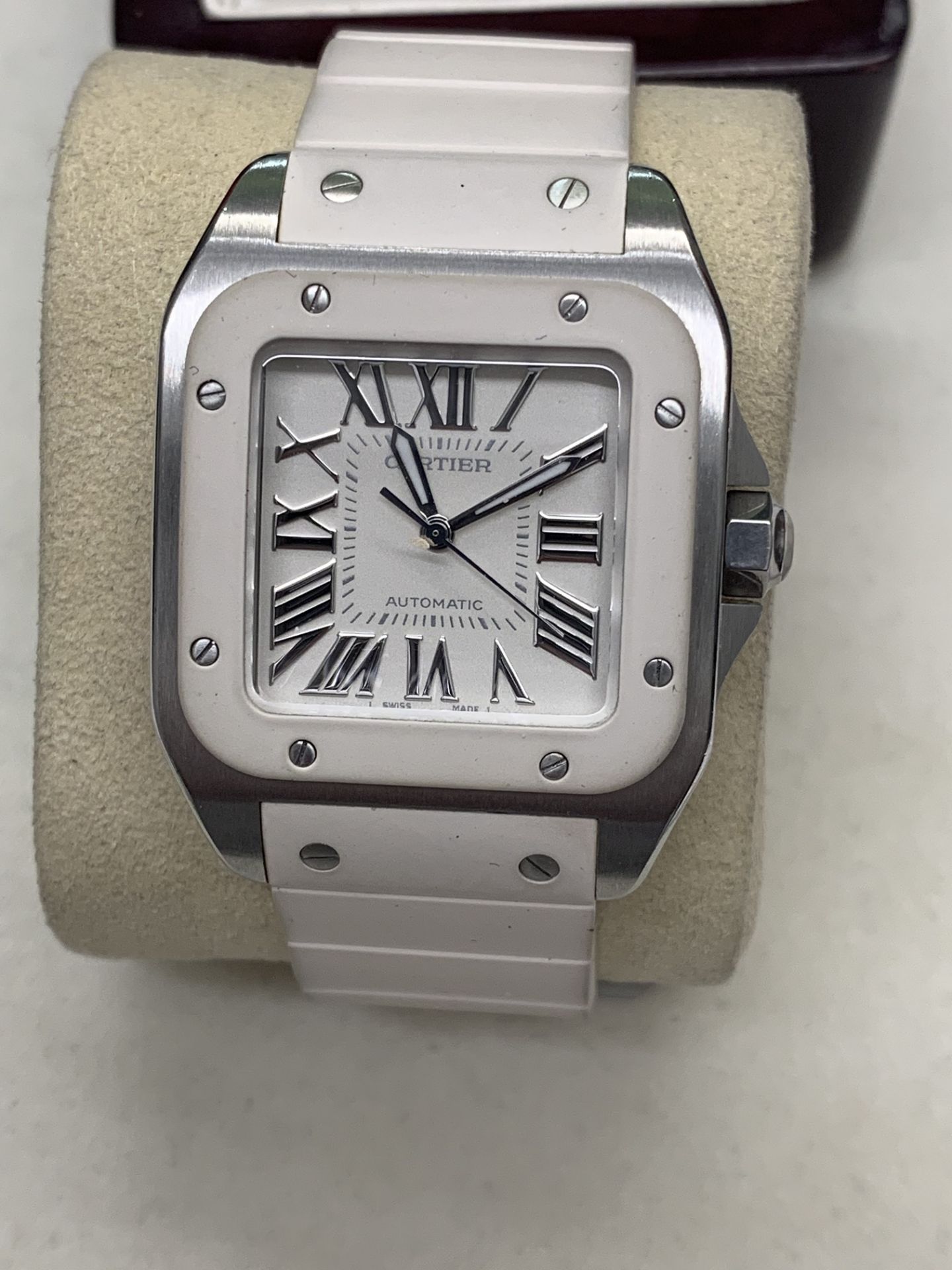 CARTIER SANTOS 100 AUTOMATIC WATCH 33mm