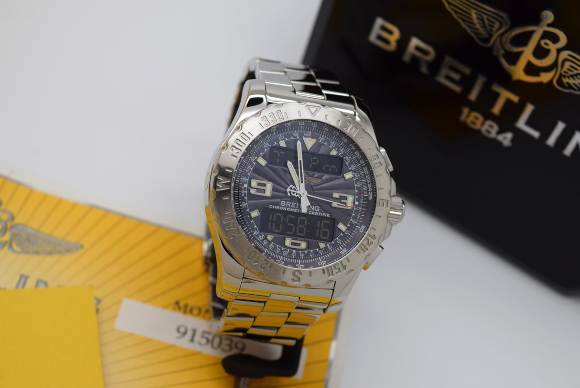 BREITLING AIRWOLF 'PROFESSIONAL' (A78363) - SLATE BLUE DIAL - Image 9 of 9