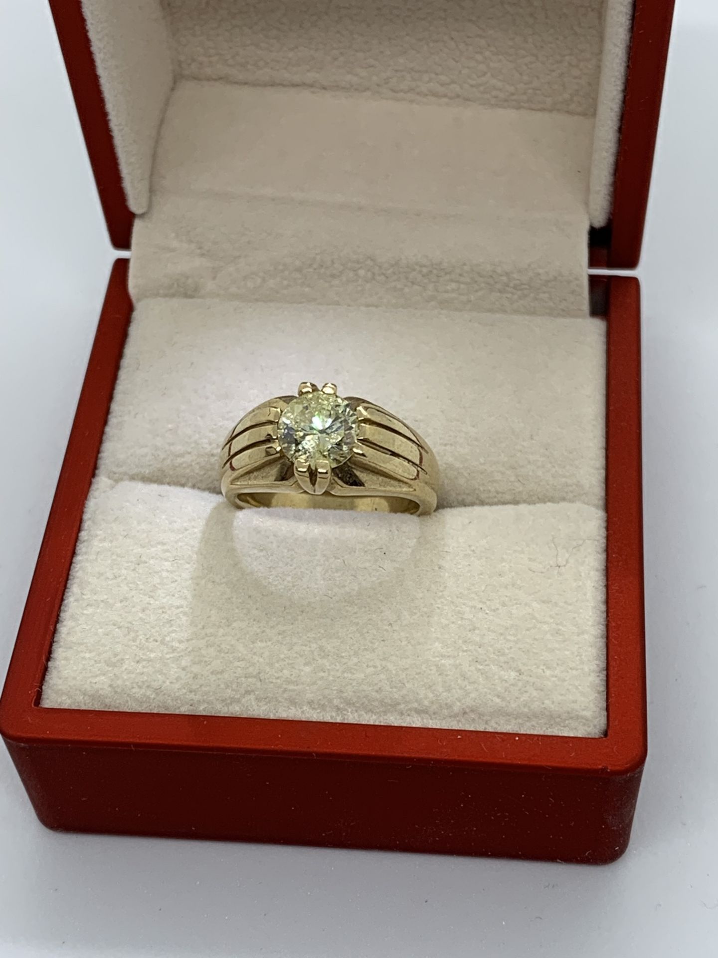 1.50ct DIAMOND SOLITAIRE GENTS RING SET ON 9ct GOLD - Image 3 of 4