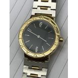 BVLGARI 18ct GOLD & S/STEEL WATCH 33mm - UNISEX