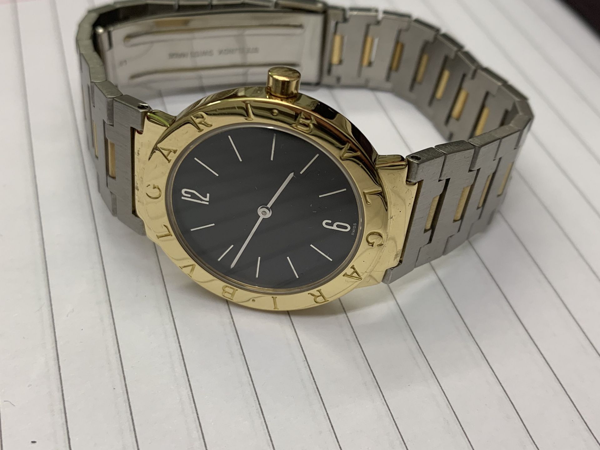 BVLGARI 18ct GOLD & S/STEEL WATCH 33mm - UNISEX - Image 3 of 7