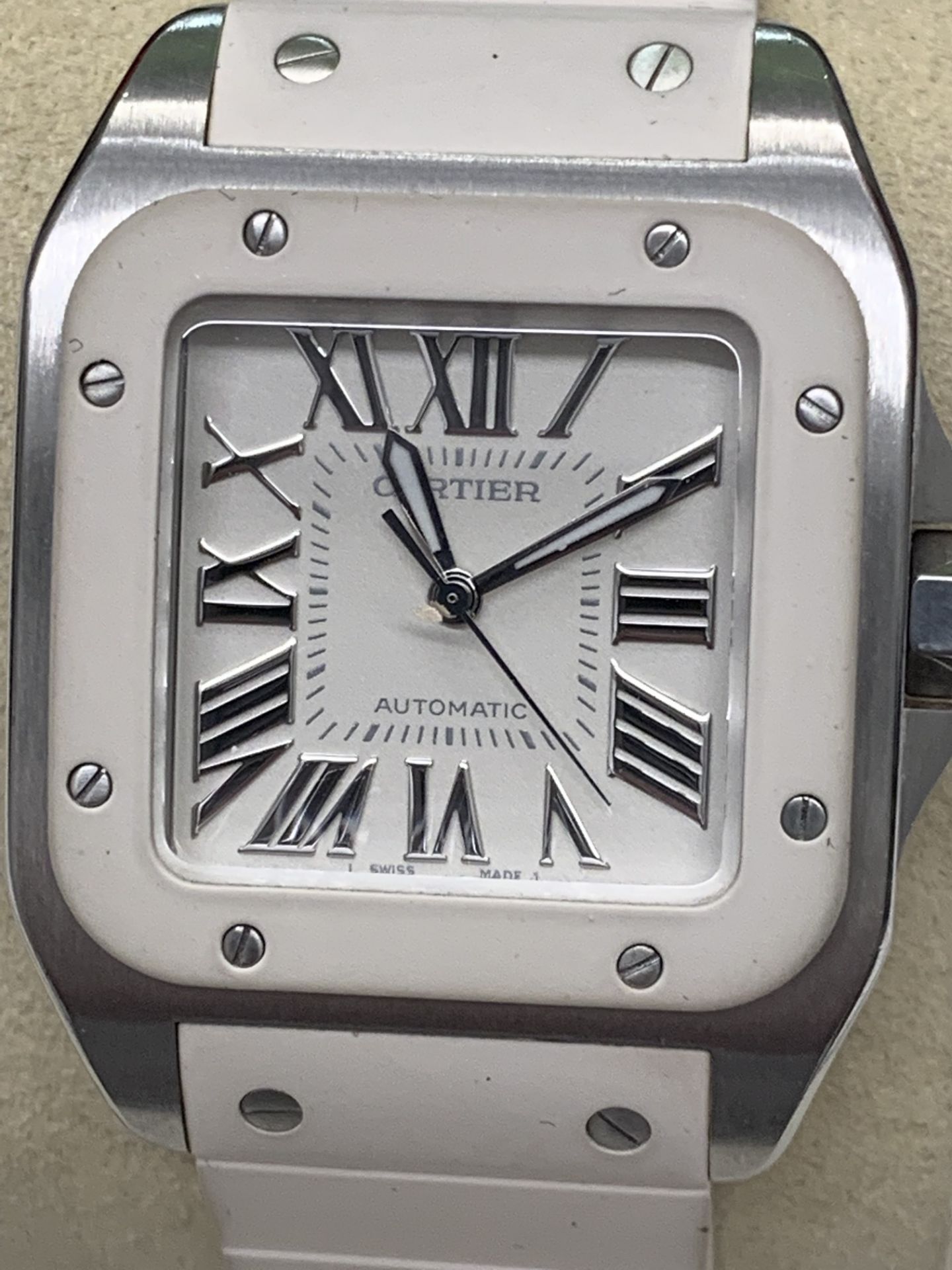 CARTIER SANTOS 100 AUTOMATIC WATCH 33mm - Image 2 of 7