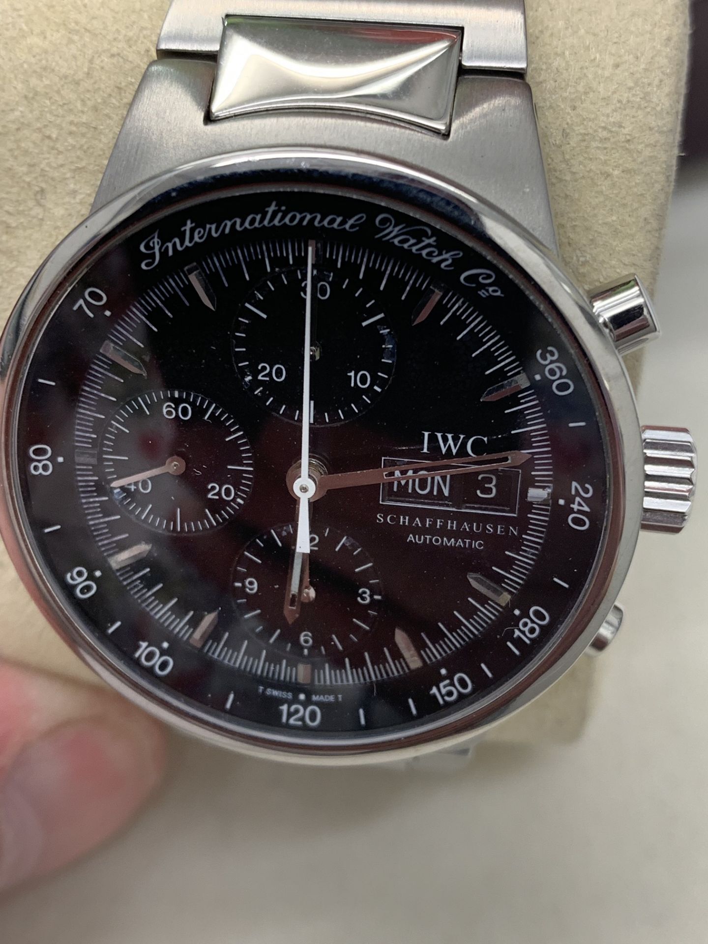 IWC CHRONOGRAPH S/STEEL WATCH 39.5mm AUTOMATIC