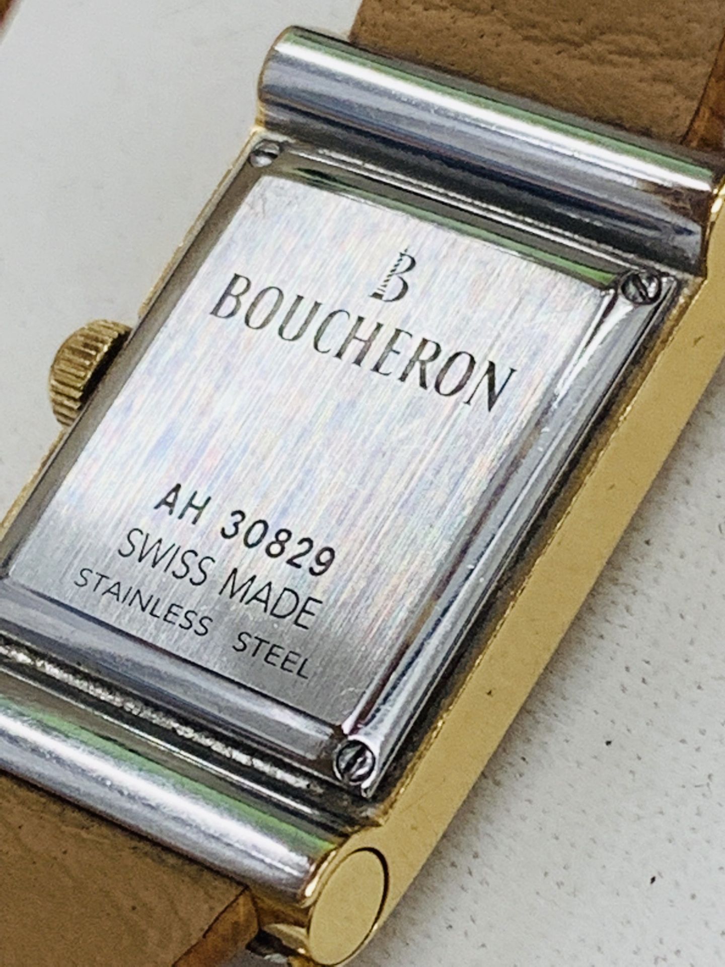 BOUCHERON REFLET GOLD & STEEL LADIES WATCH - YEAR APPROX 2000 - Image 4 of 4