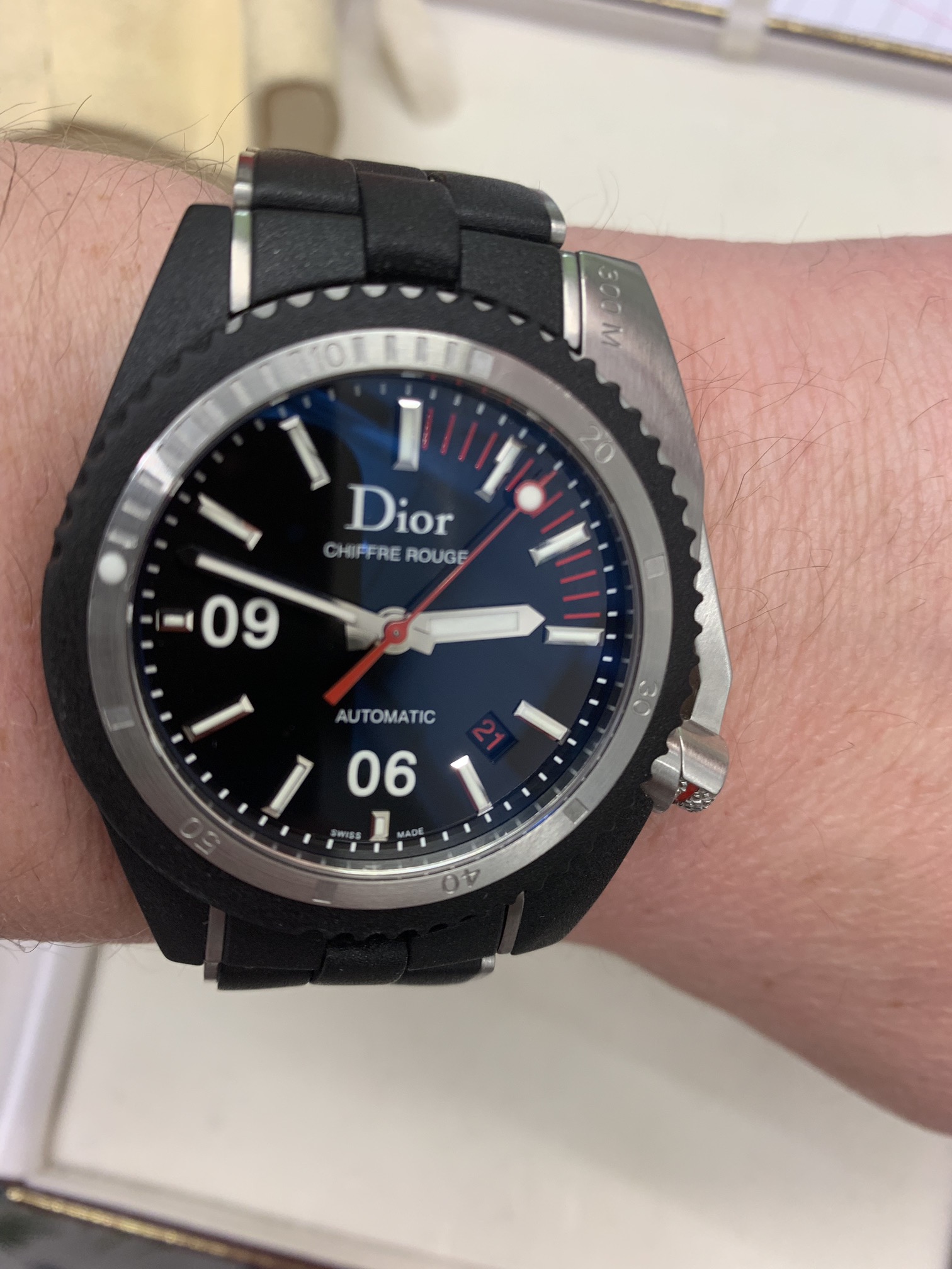 DIOR CHIFFRE ROUGE DIVING WATCH 42mm