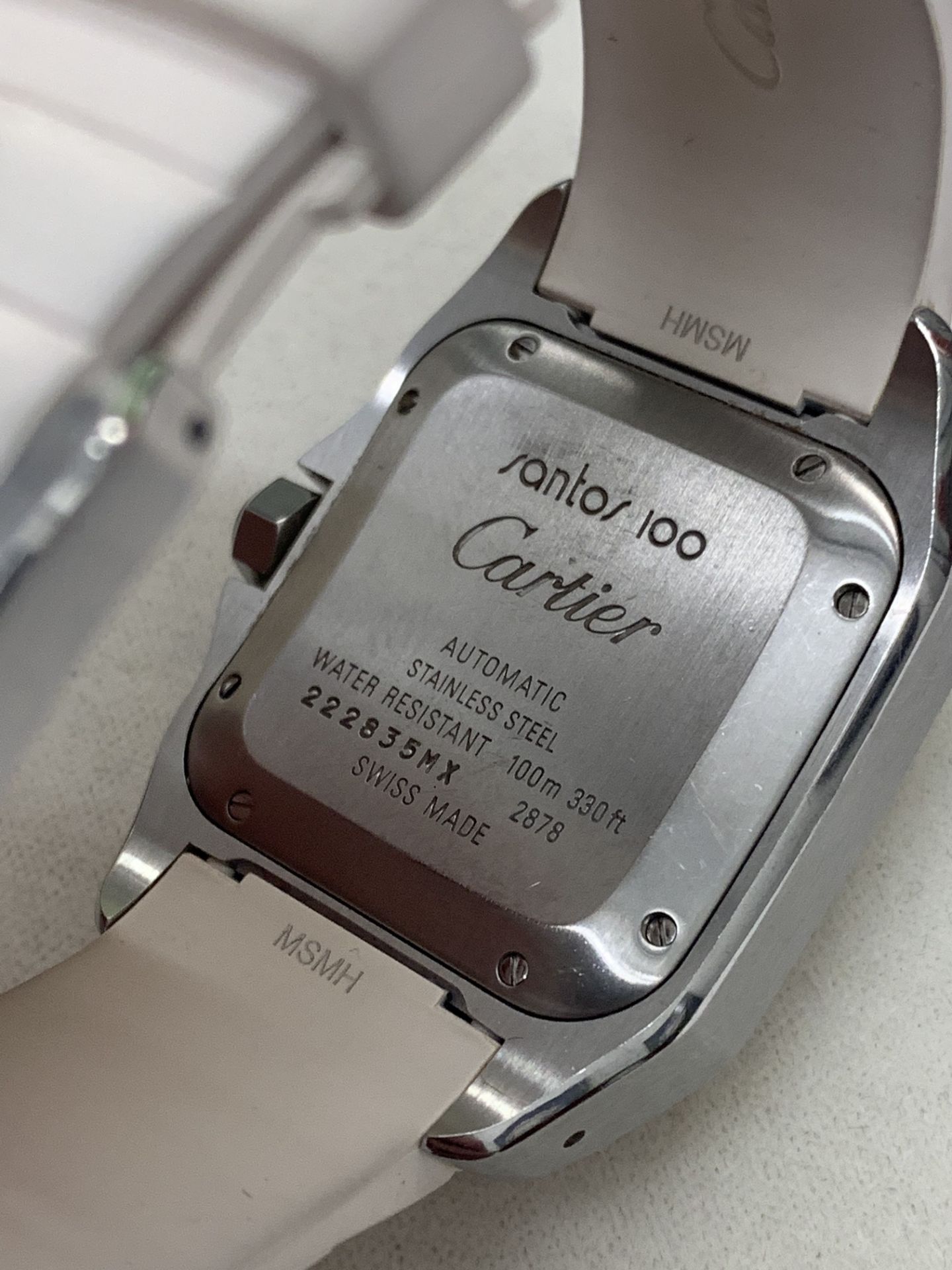 CARTIER SANTOS 100 AUTOMATIC WATCH 33mm - Image 4 of 7