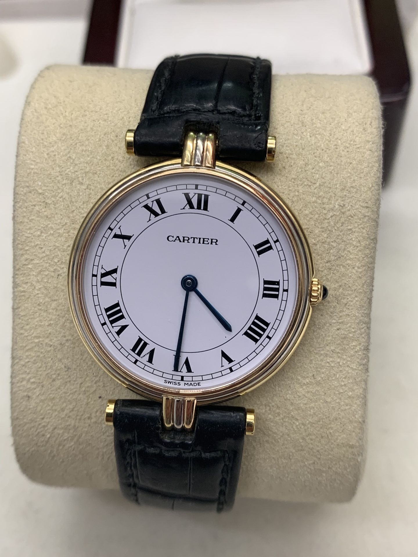 CARTIER TRINITY VENDOME MIDSIZE 18ct 3 COLOUR GOLD WATCH - Image 2 of 4