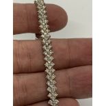 6.04ct DIAMOND BRACELET SET IN WHITE GOLD