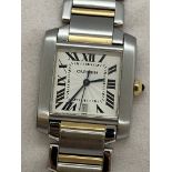 Cartier Steel & Gold Large Tank Française, 2302, Automatic