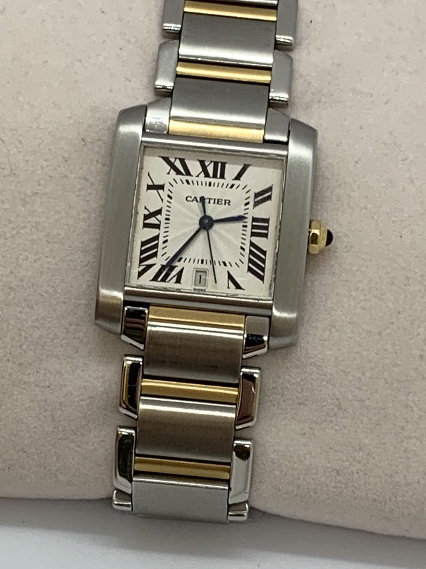 Cartier Steel & Gold Large Tank Française, 2302, Automatic - Image 3 of 7