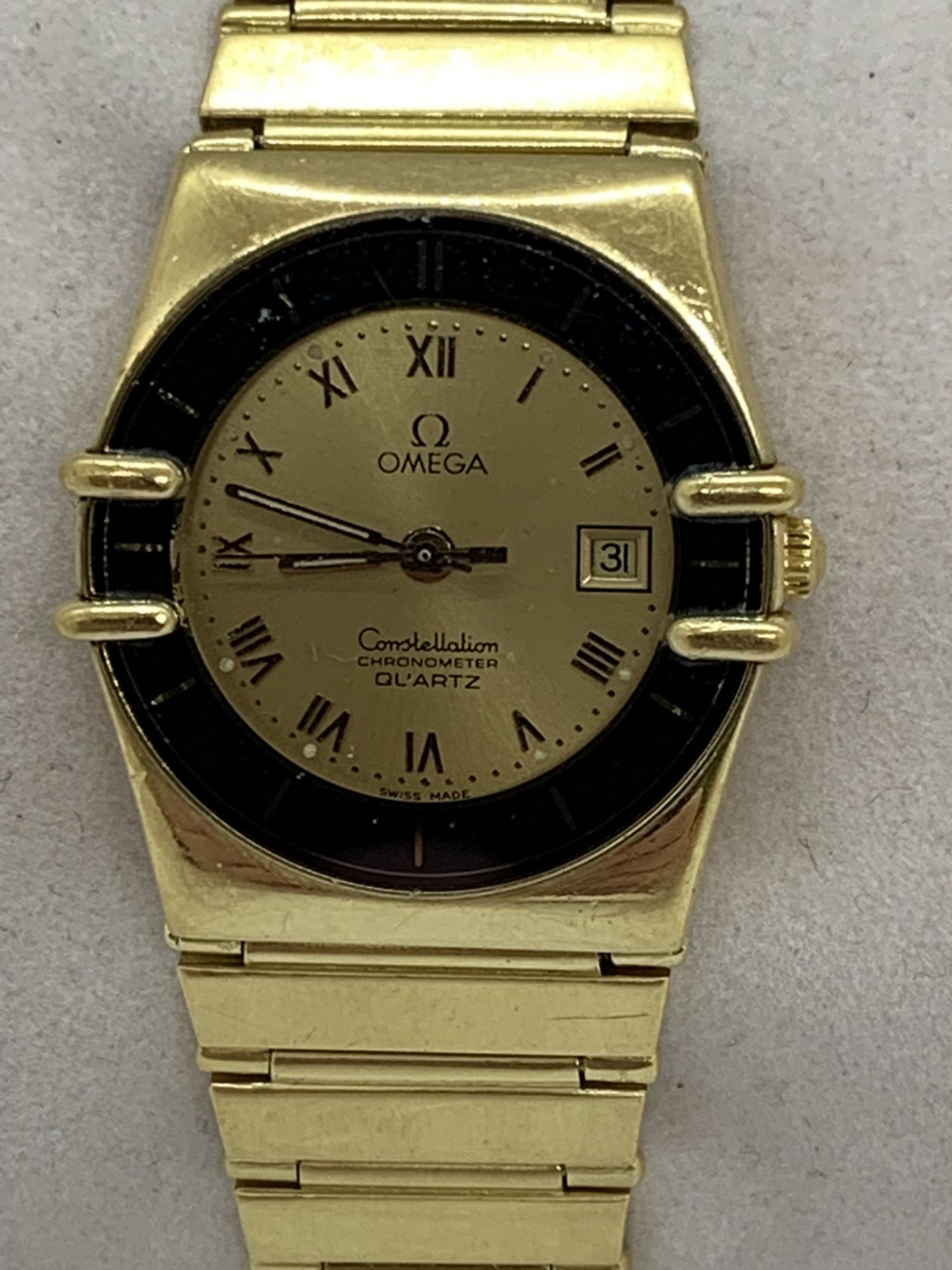 18ct GOLD LADIES OMEGA WATCH - APPROX 66 grams