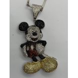 SILVER MICKEY MOUSE & CHAIN