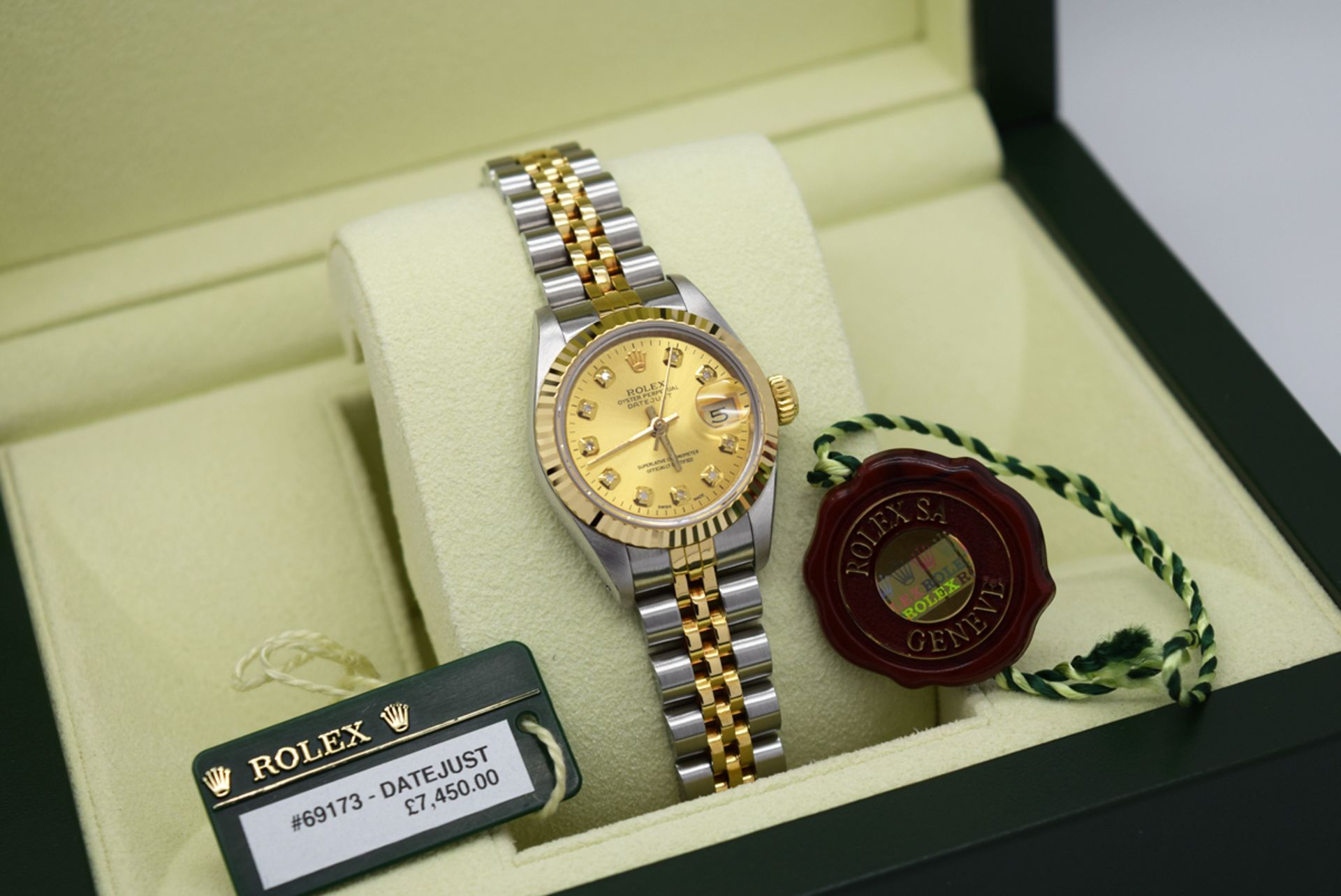 *Stunning* Rolex 18K Gold & Steel Diamond Lady DateJust - 'Champagne' Dial - Image 2 of 8