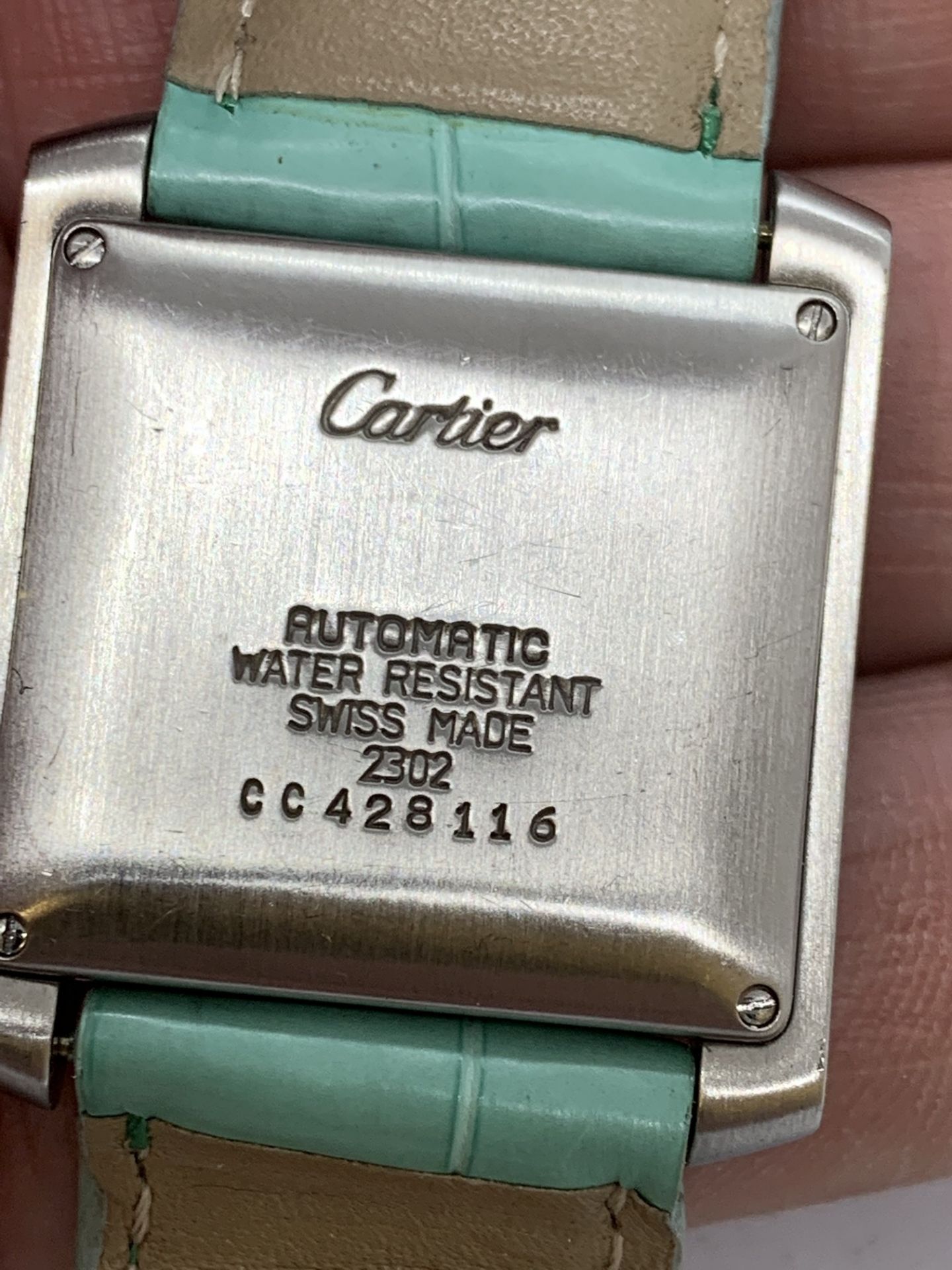 CARTIER 2302 AUTOMATIC WATCH - LEATHER STRAP - Image 2 of 3