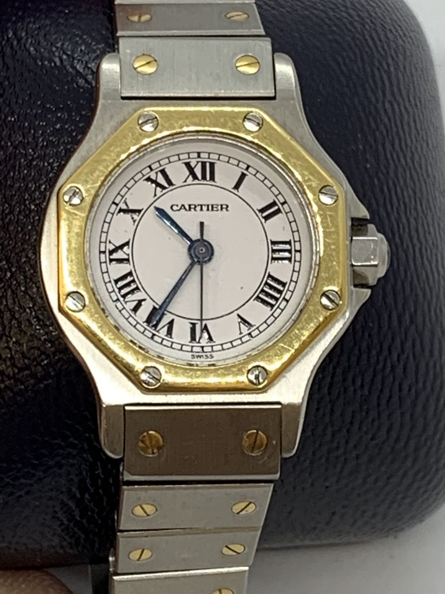 CARTIER STEEL & 18ct GOLD AUTOMATIC WATCH - Image 2 of 8