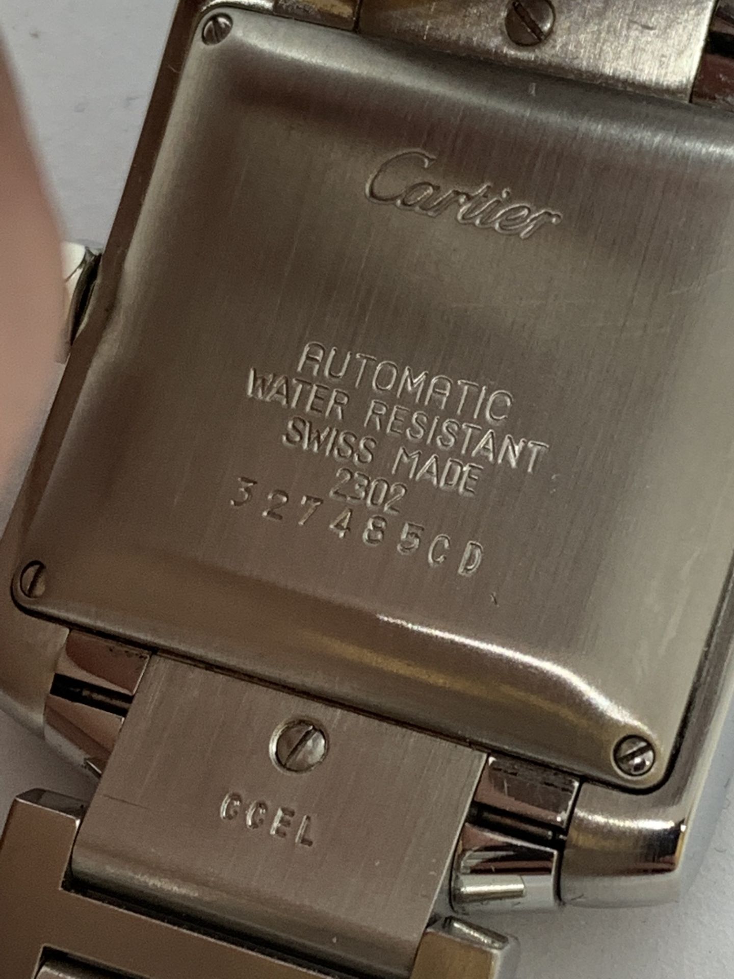 CARTIER GENTS TANK AUTOMATIC WATCH - Image 7 of 7