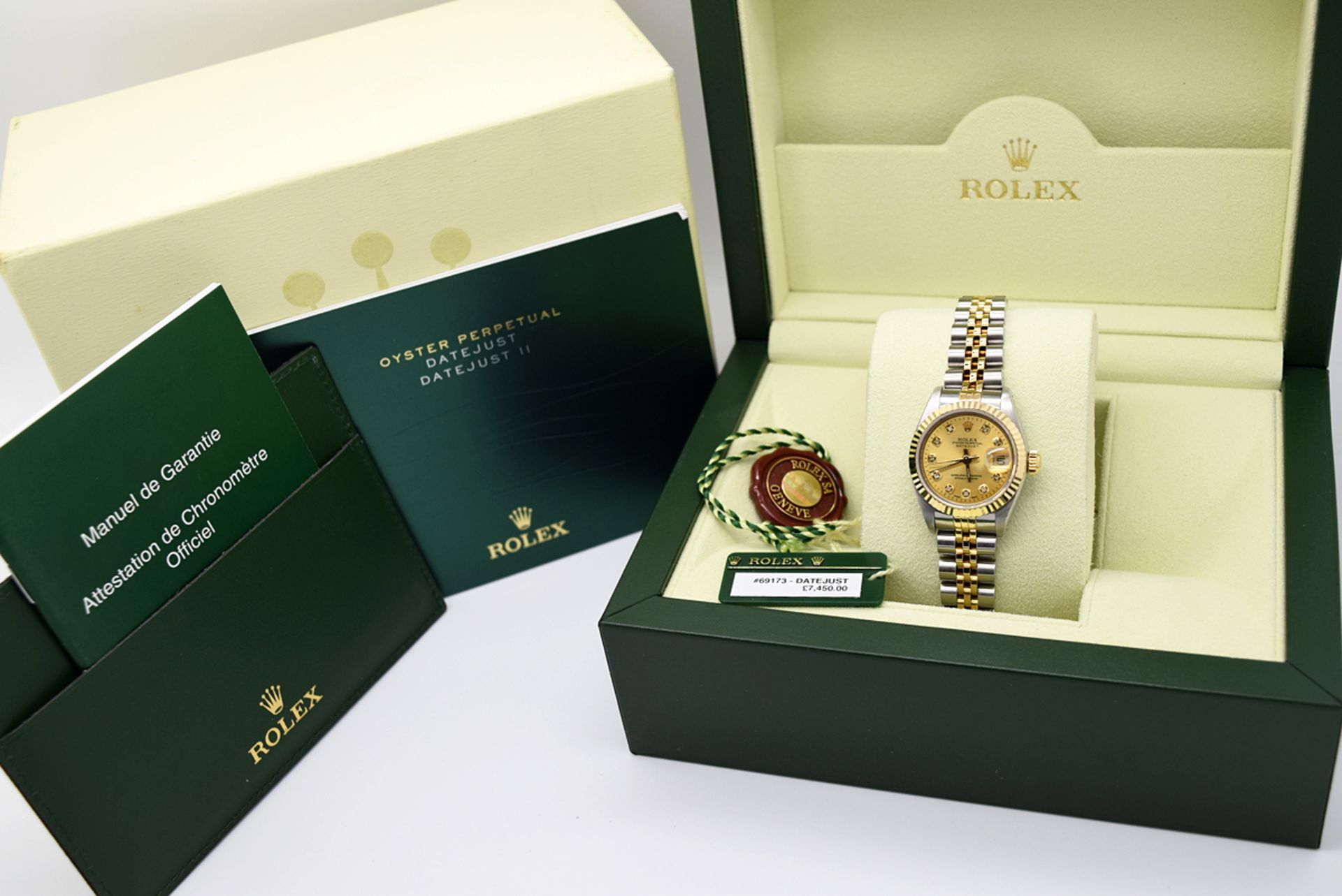 *Stunning* Rolex 18K Gold & Steel Diamond Lady DateJust - 'Champagne' Dial - Image 3 of 8