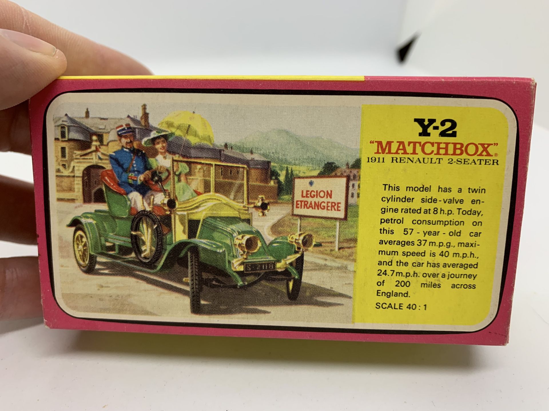BOXED MATCHBOX Y2 1911 RENAULT 2 SEATER - Image 2 of 2