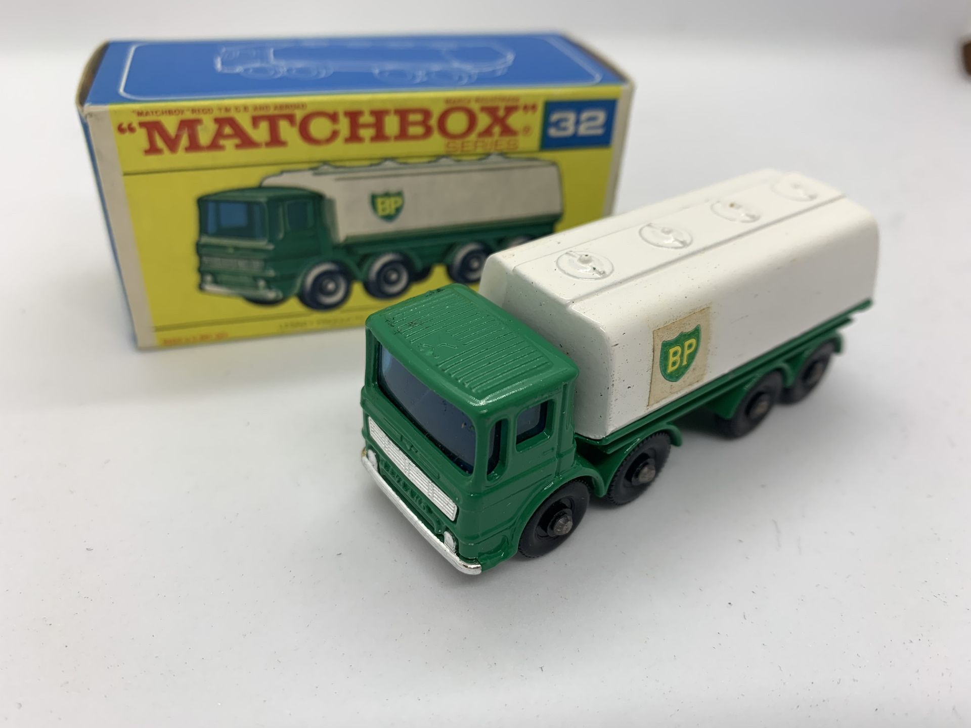 MATCHBOX LEYLAND PETROL TANKER NO 32 WITH ORIGINAL BOX - NO RESERVE