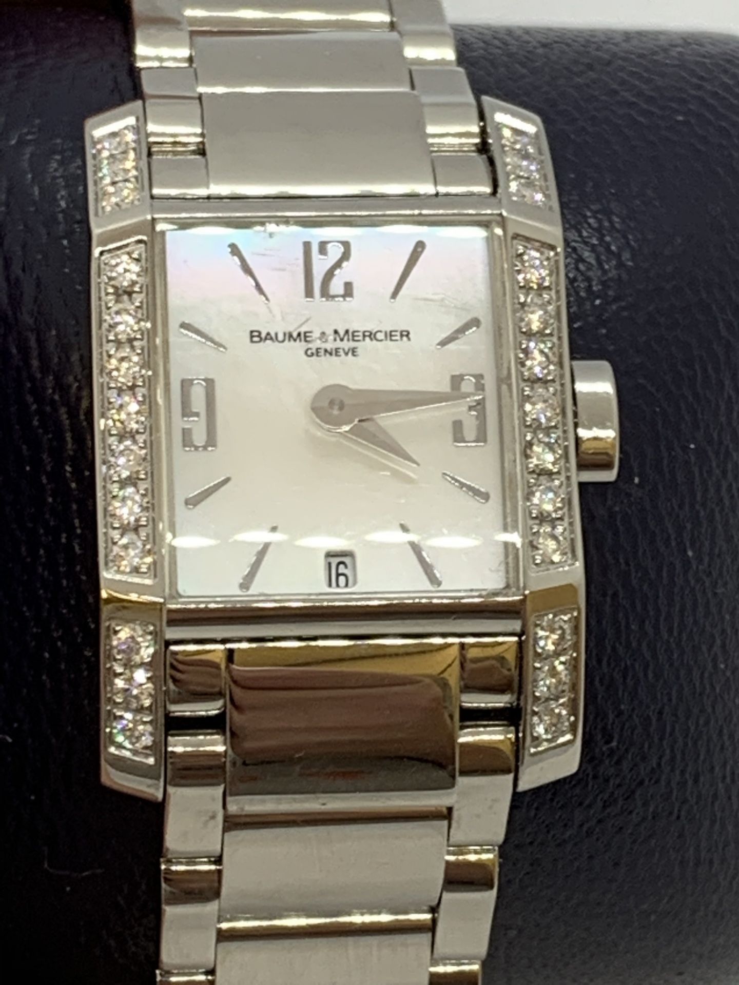 BAUME & MERCIER HAMPTON WATCH - DIAMOND SET - Image 2 of 7