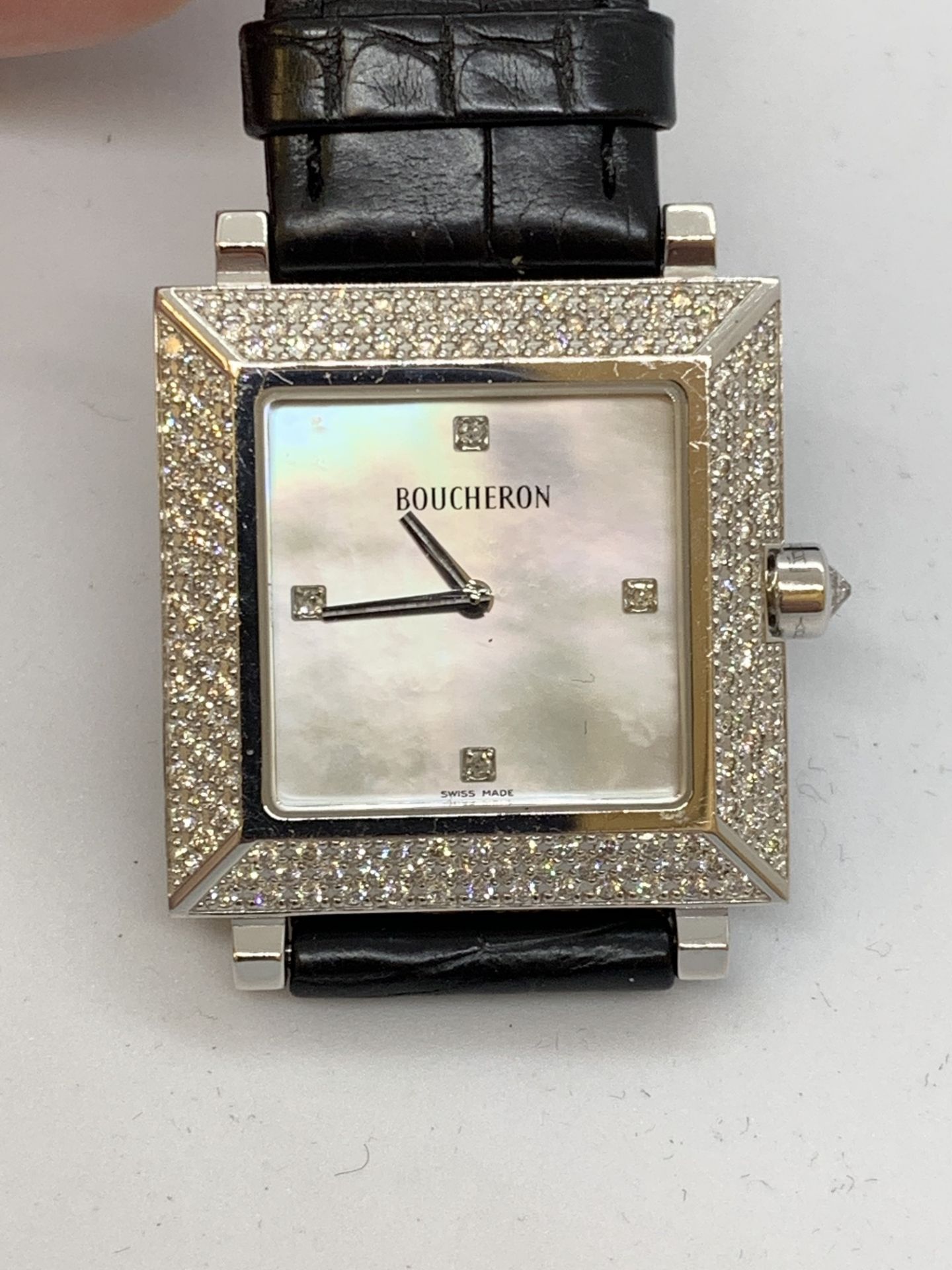 BOUCHERON 18ct GOLD & DIAMOND WATCH