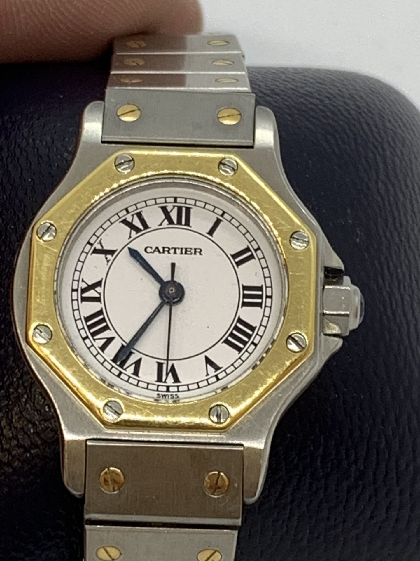 CARTIER STEEL & 18ct GOLD AUTOMATIC WATCH