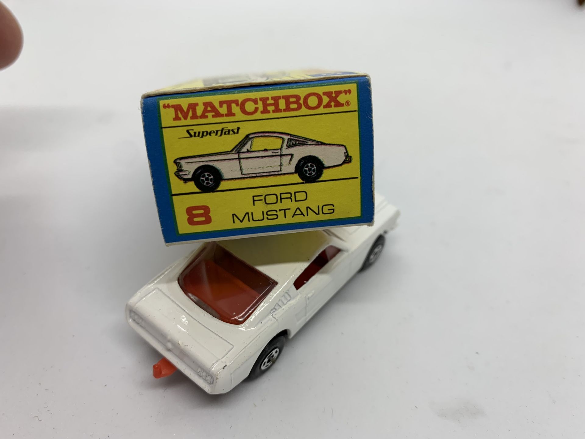 MATCHBOX FORD MUSTANG NO 8 WITH ORIGINAL BOX - NO RESERVE - Image 6 of 6