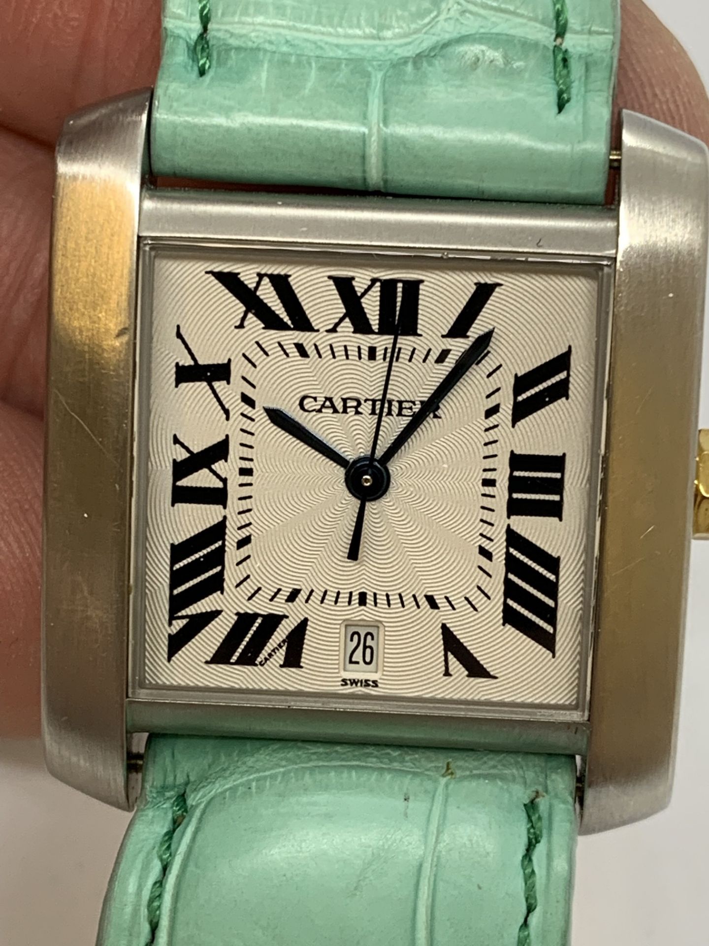 CARTIER 2302 AUTOMATIC WATCH - LEATHER STRAP