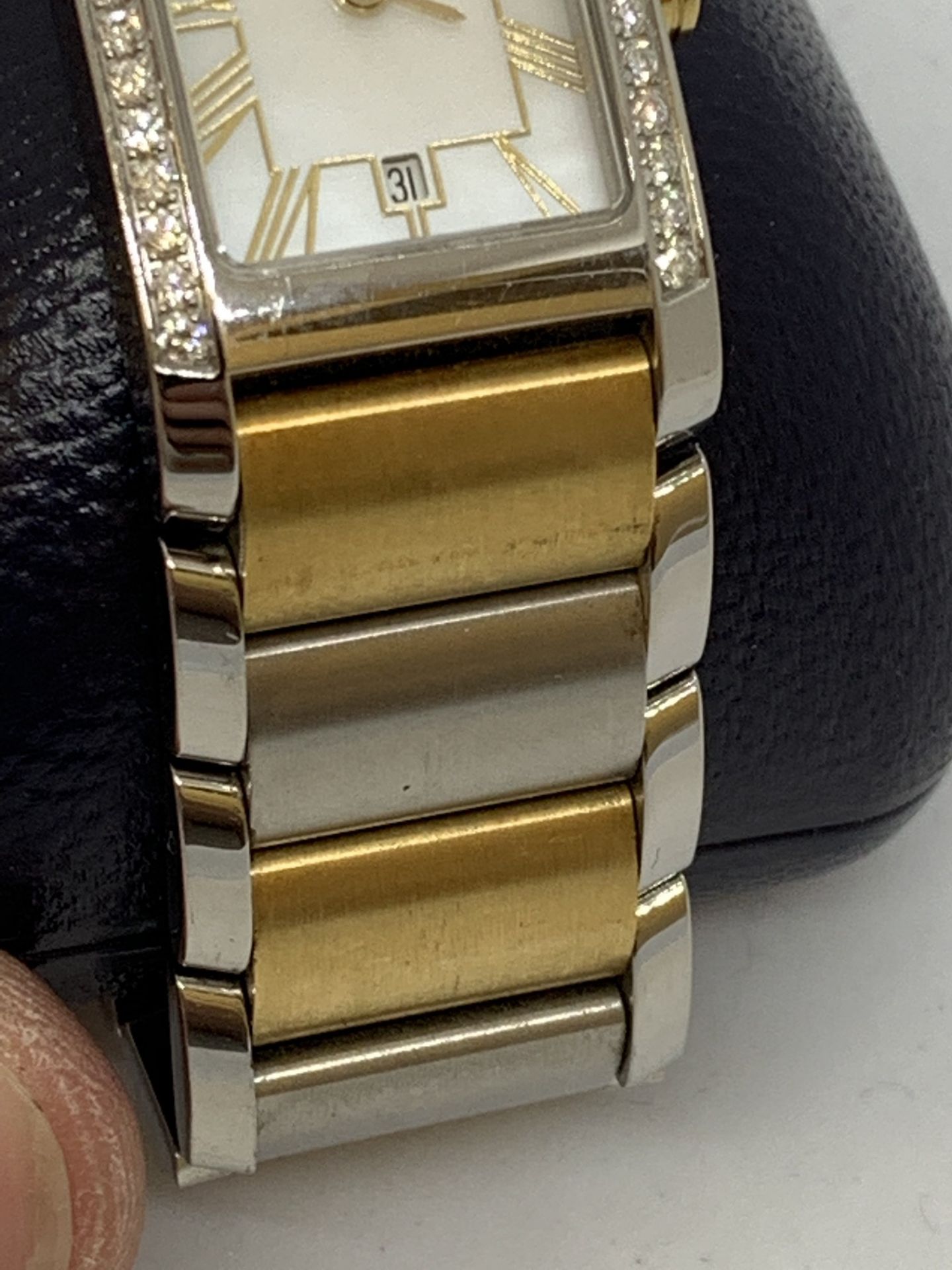 BAUME & MERCIER 2 TONE WATCH - DIAMOND SET - Image 4 of 7