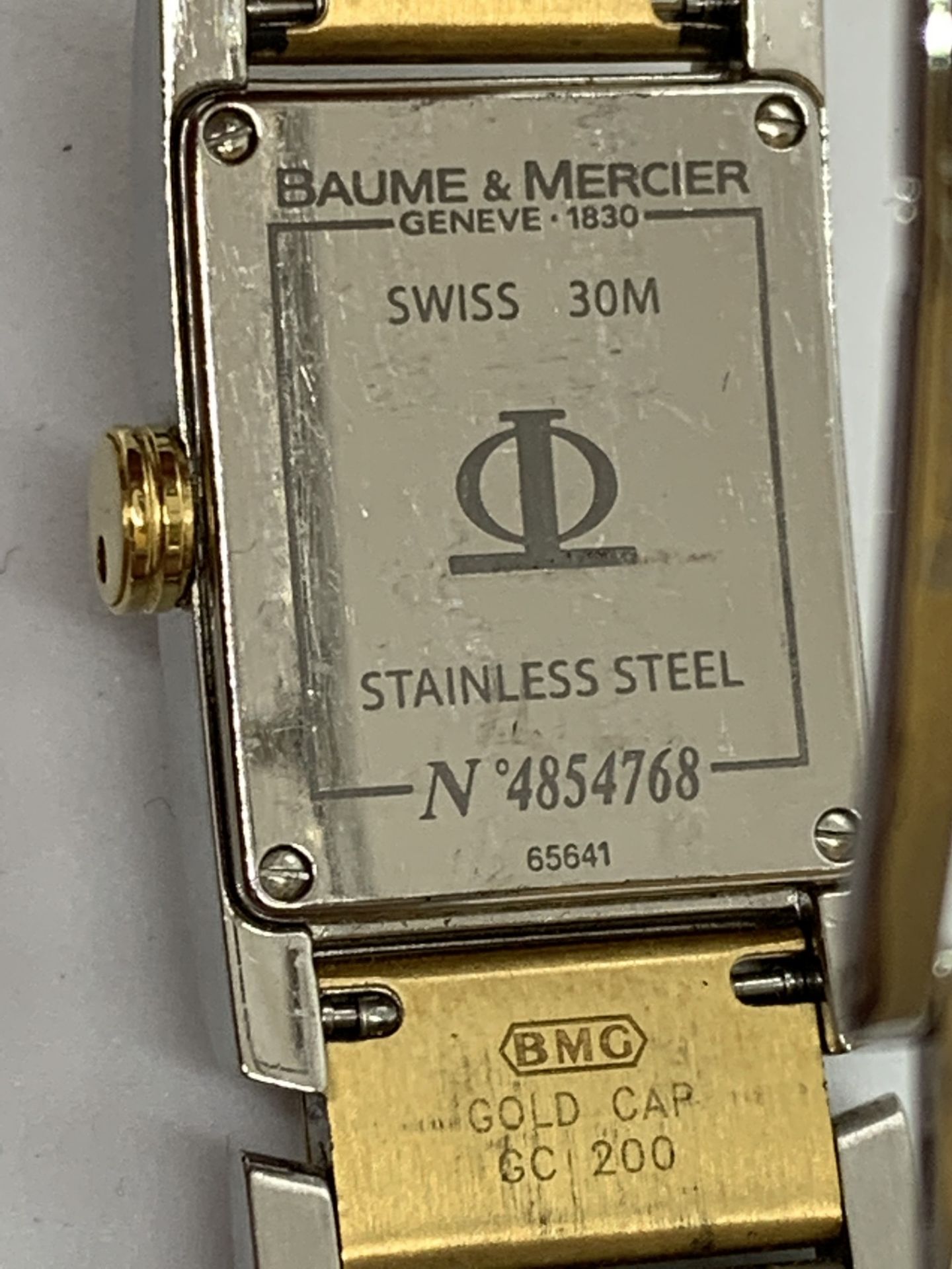 BAUME & MERCIER 2 TONE WATCH - DIAMOND SET - Image 7 of 7