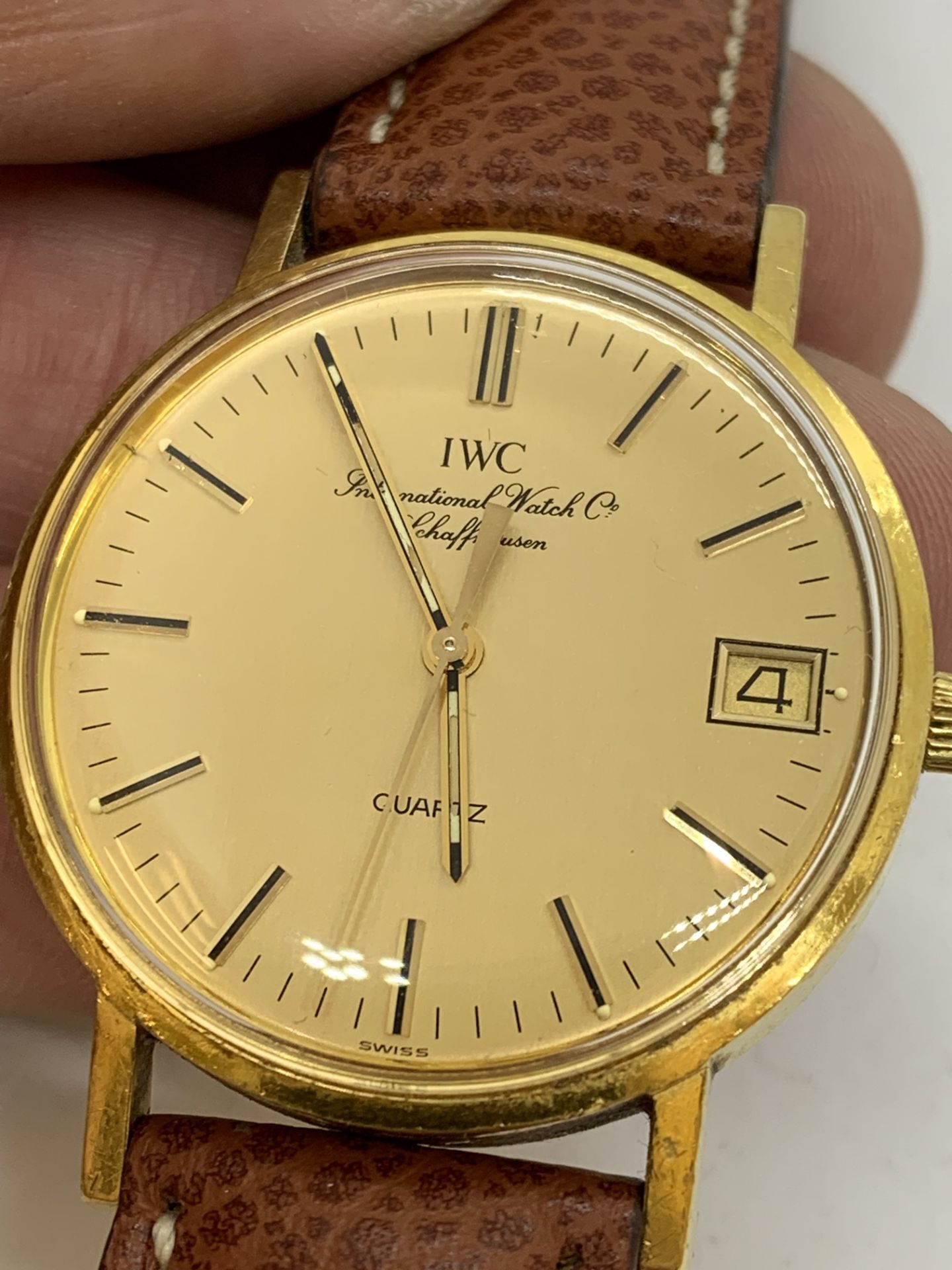 IWC 18ct GOLD WATCH - INTERNATIONAL WATCH COMPANY