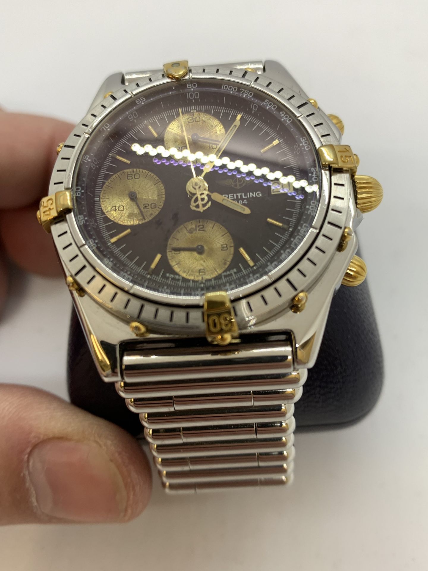 BREITLING B13047 GOLD & STAINLESS STEEL WATCH - Image 2 of 9