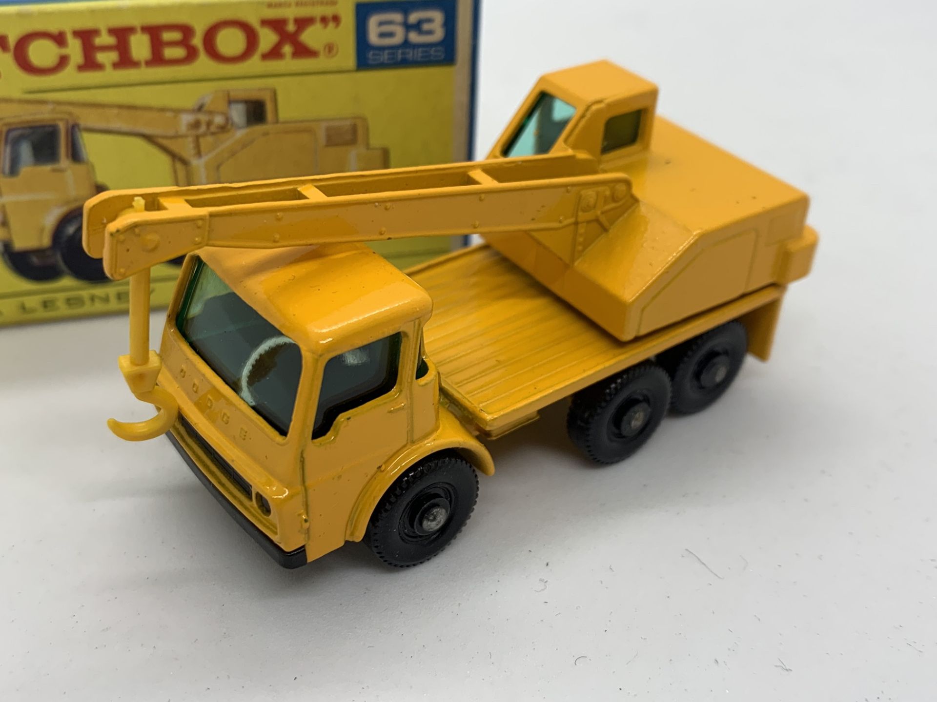 MATCHBOX DODGE CRANE TRUCK NO 63 WITH ORIGINAL BOX - NO RESERVE - Image 2 of 6