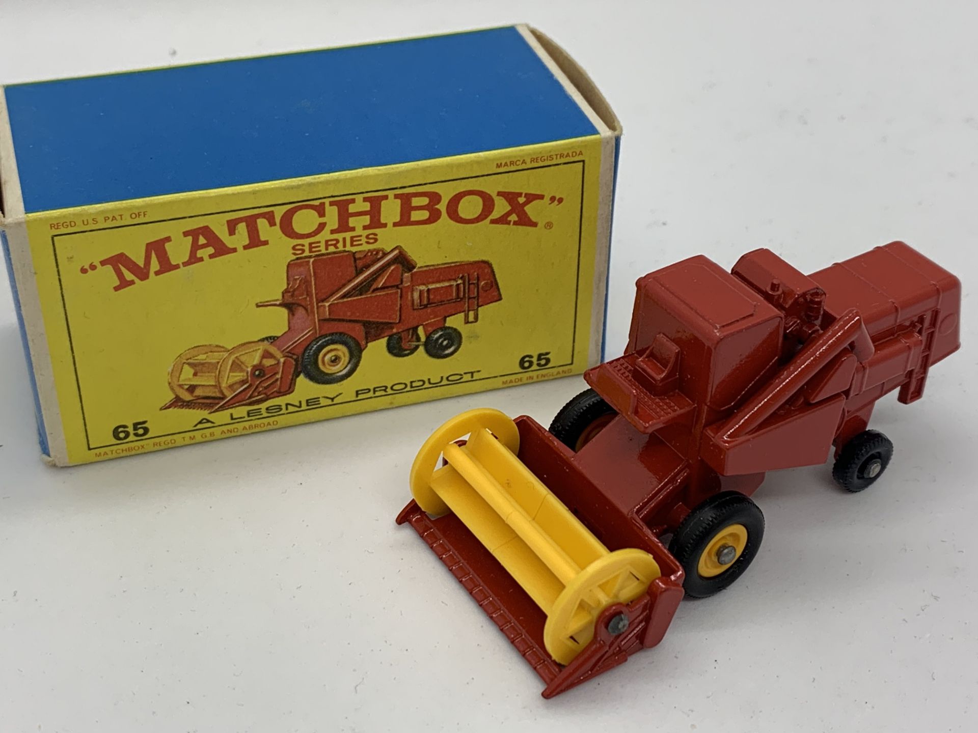 MATCHBOX CLASS COMBINE HARVESTER NO 65 WITH ORIGINAL BOX - NO RESERVE